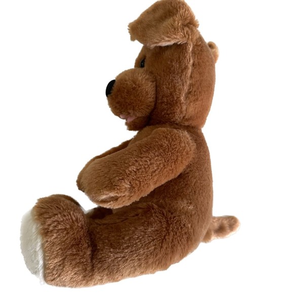 BUILD-A-BEAR Brown Sugar Puppy 15" Plush Stuffed Dog with White Eye Patch - Picture 3 of 8